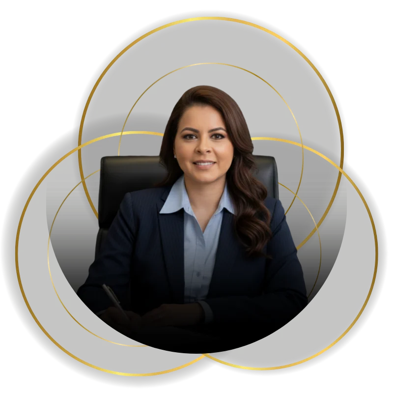 Imagem da Dra. Sandra sentada de frente